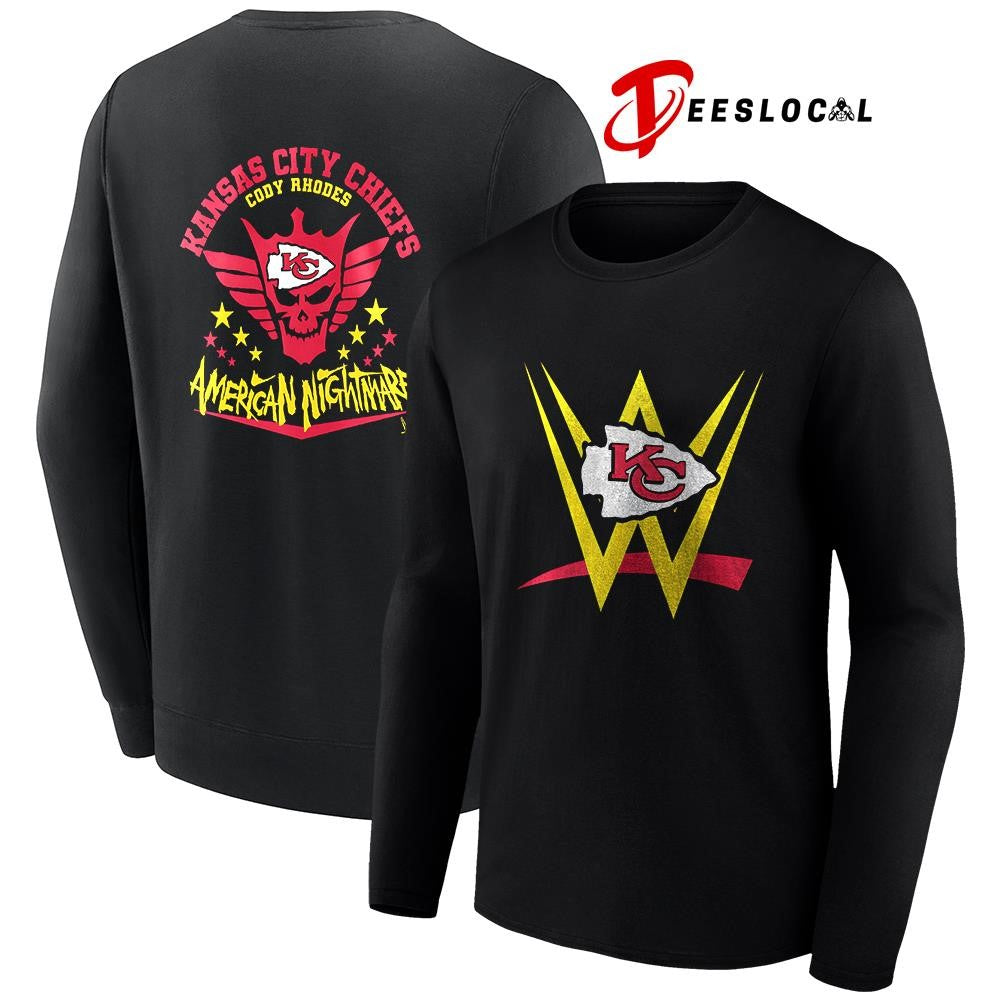 Kansas City Chiefs x Cody Rhones American nightmare logo shirt