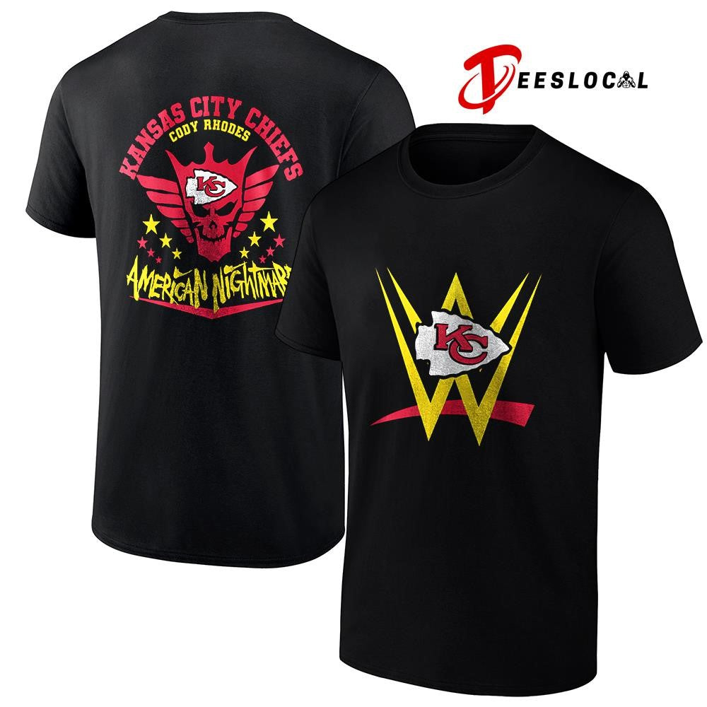 Kansas City Chiefs x Cody Rhones American nightmare logo shirt