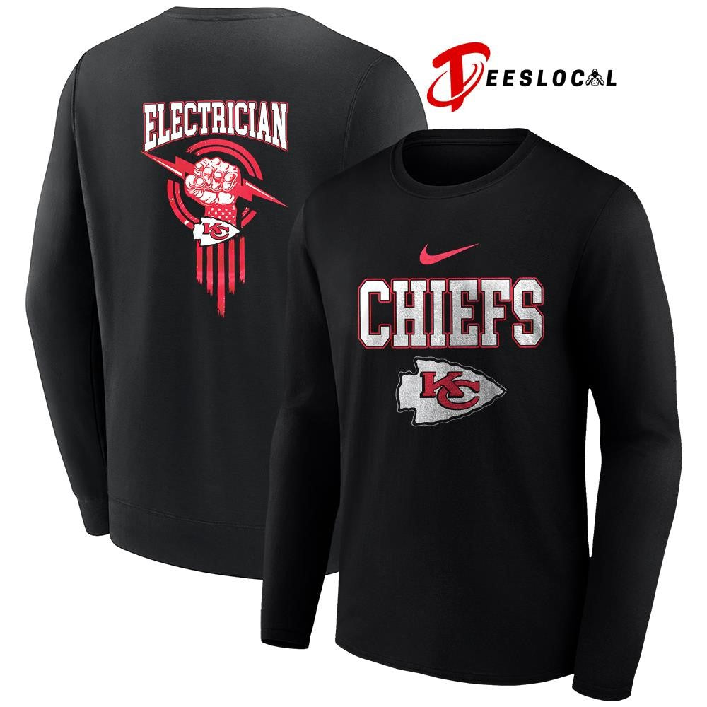 Kansas City Chiefs x Electrician logo shirt