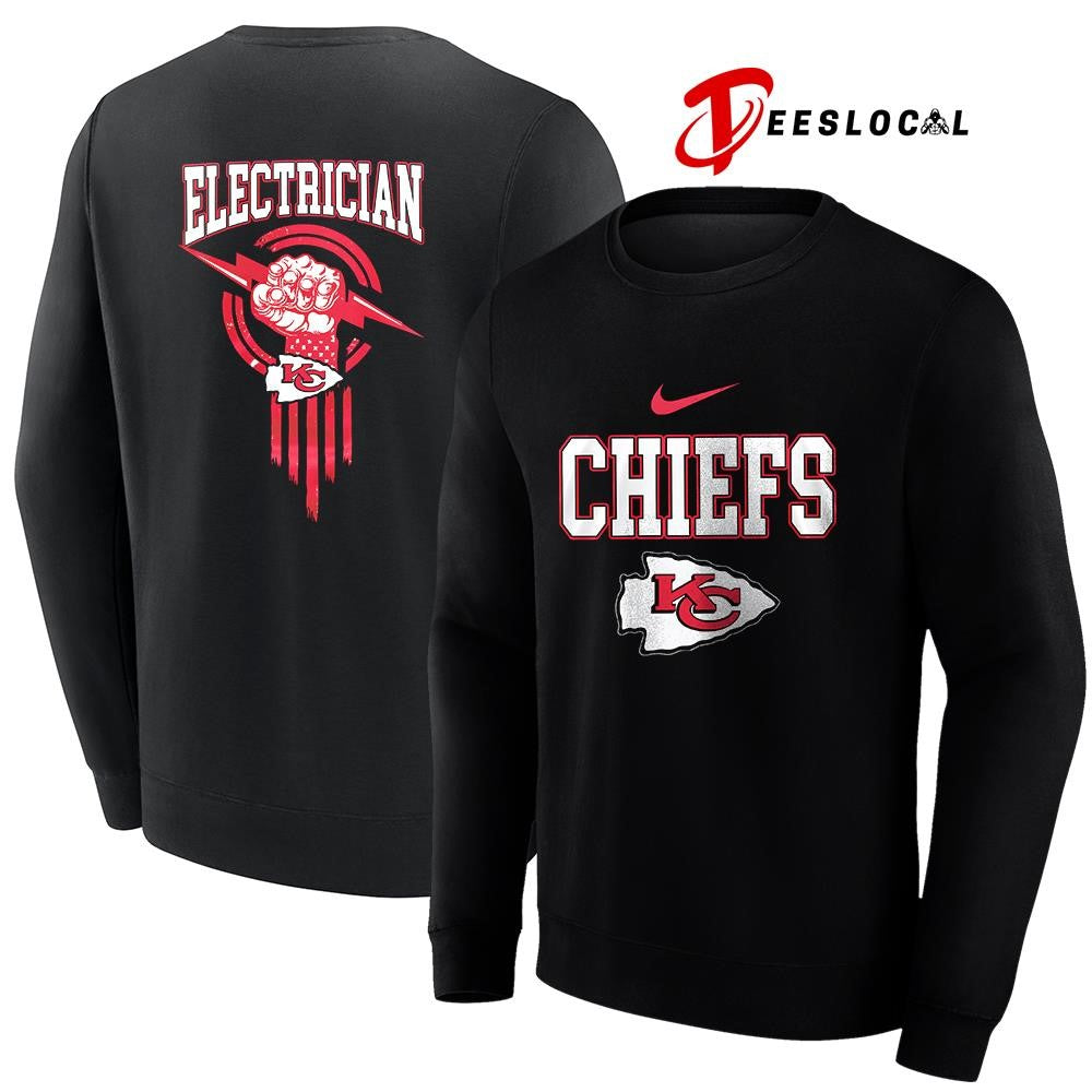 Kansas City Chiefs x Electrician logo shirt