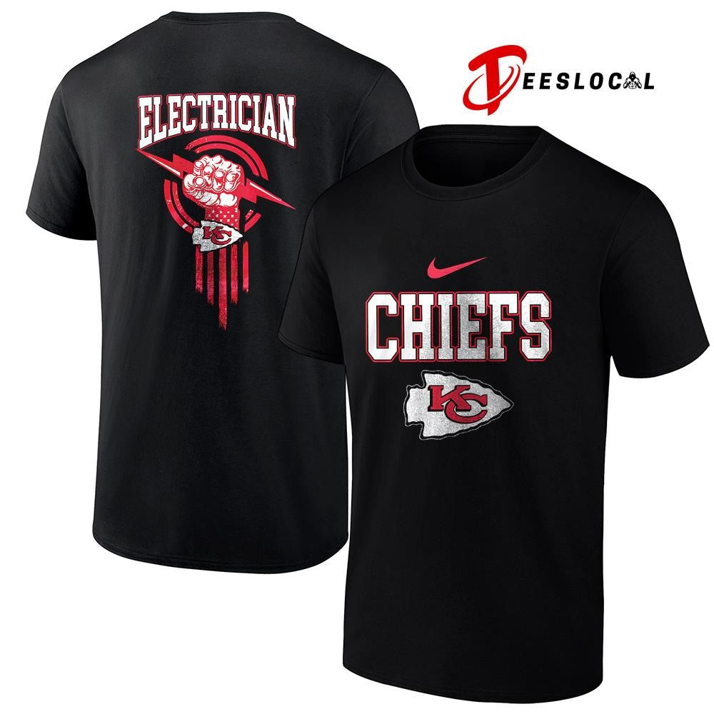 Kansas City Chiefs x Electrician logo shirt