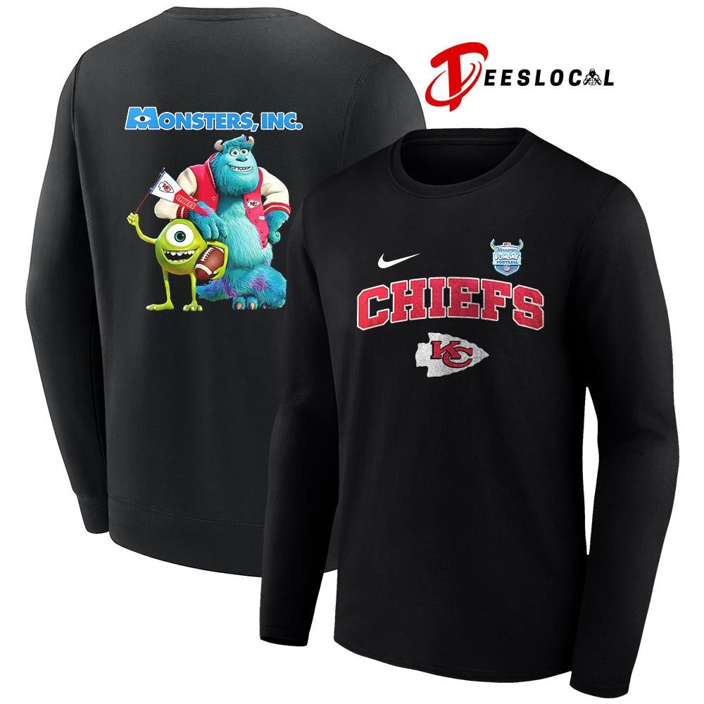 Kansas City Chiefs x Monsters inc cartoon shirt