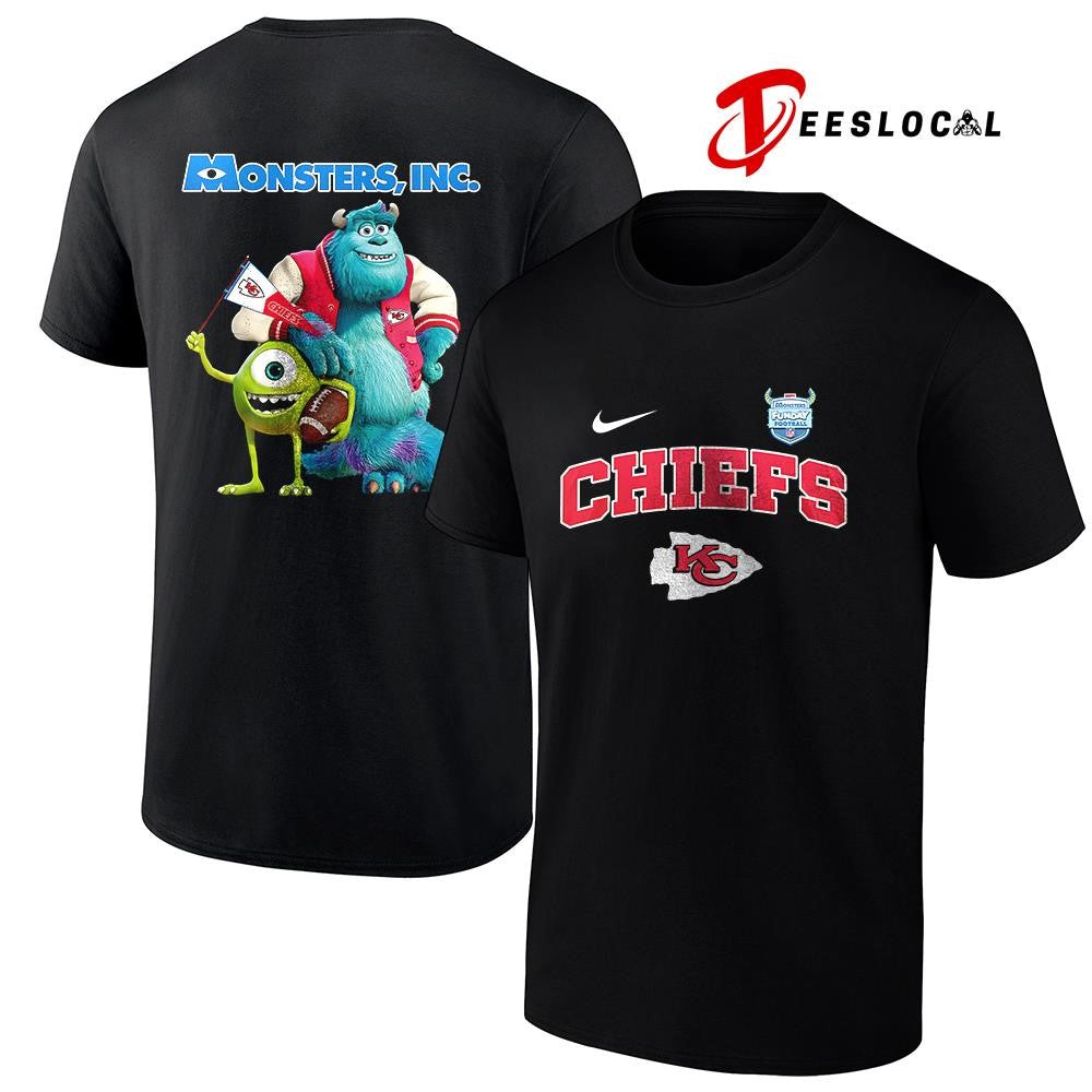 Kansas City Chiefs x Monsters inc cartoon shirt