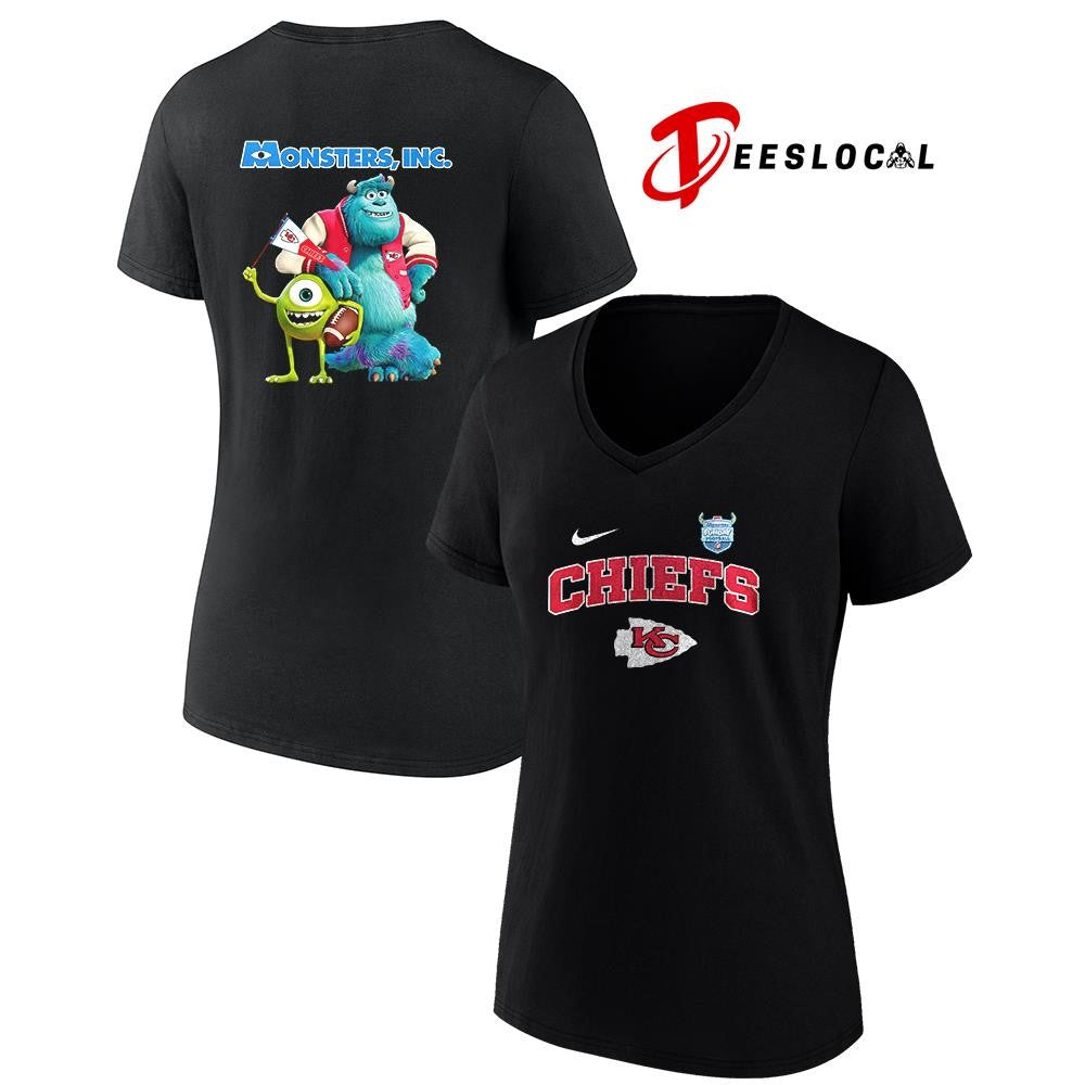 Kansas City Chiefs x Monsters inc cartoon shirt