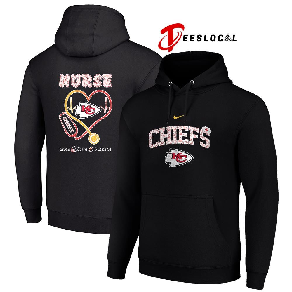 Kansas City Chiefs x Nurse care love inspire logo shirt