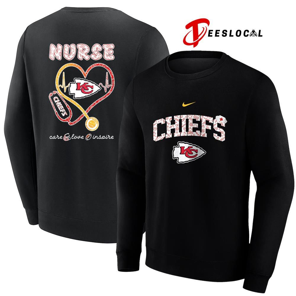 Kansas City Chiefs x Nurse care love inspire logo shirt