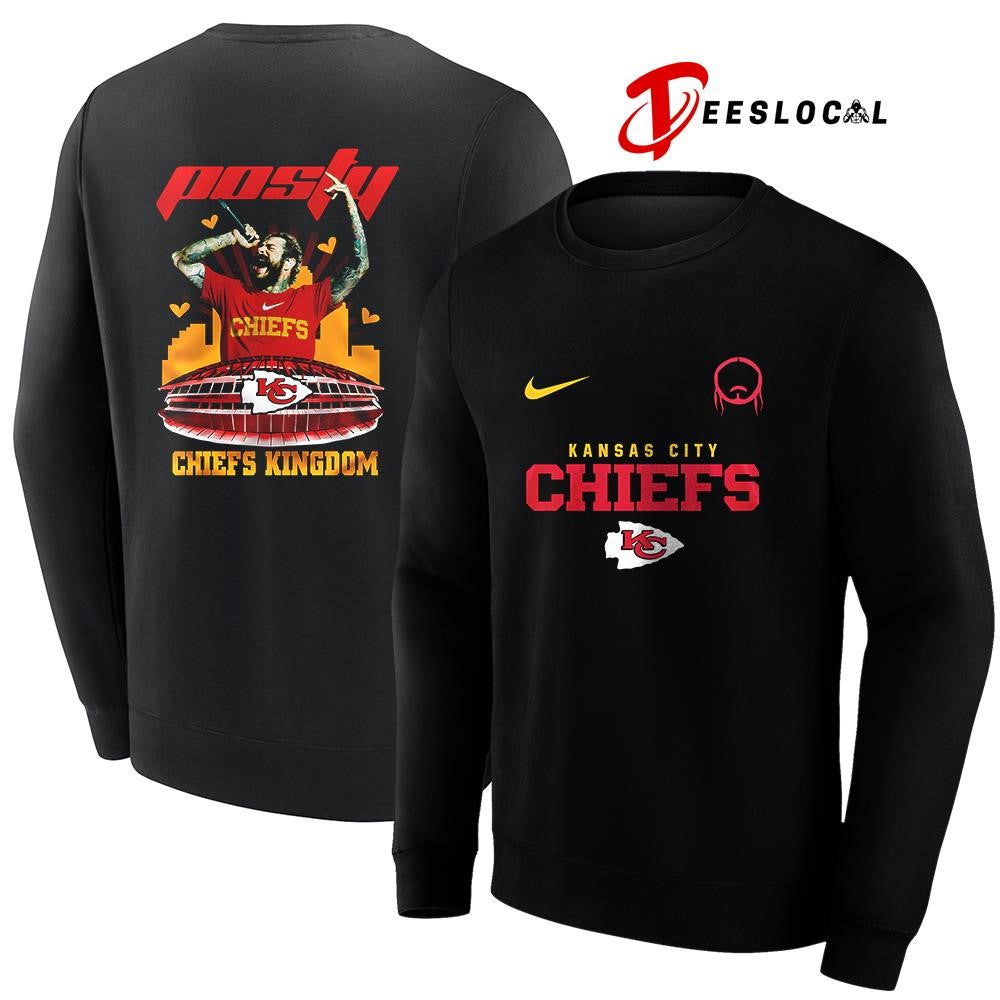 Kansas City Chiefs x Post Malone Posty stadium shirt
