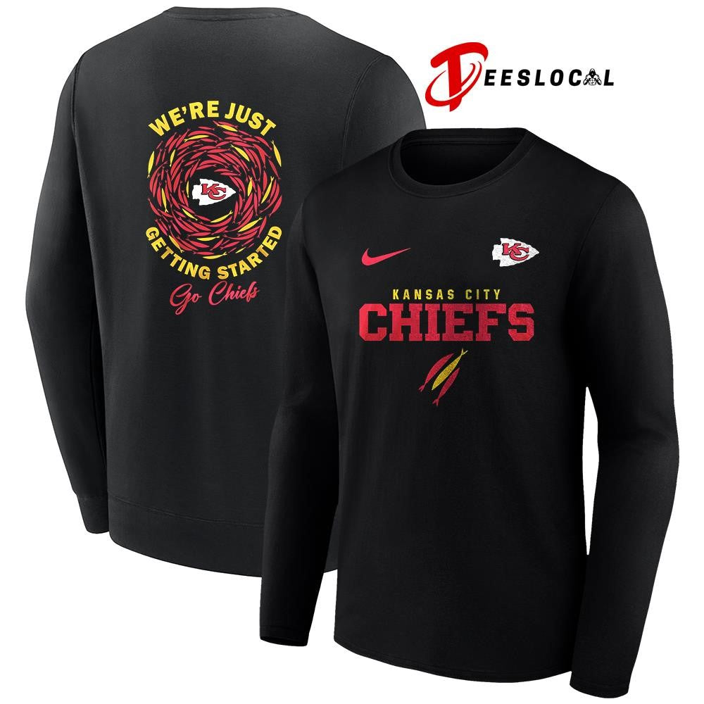 Kansas City Chiefs x The Chosen we’re just getting started logo shirt