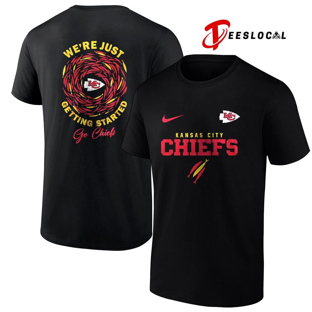 Kansas City Chiefs x The Chosen we’re just getting started logo shirt