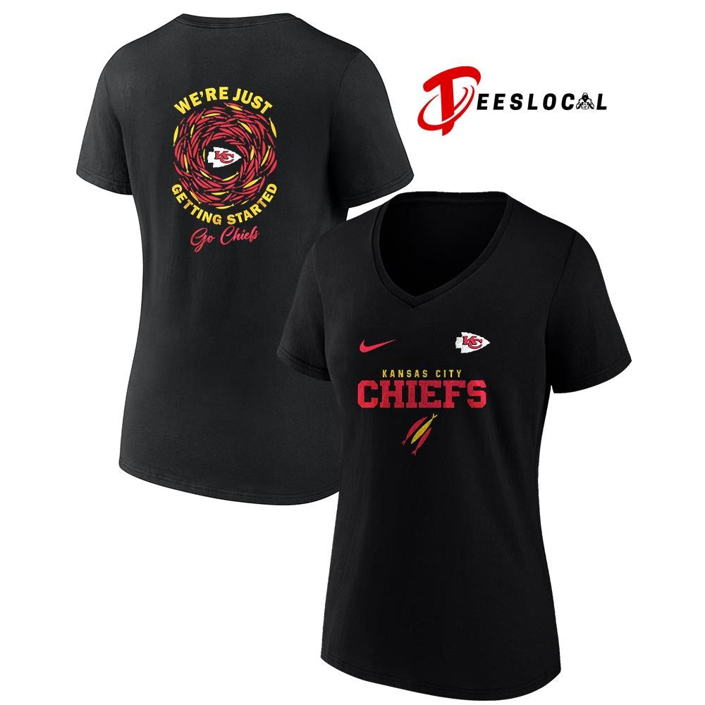 Kansas City Chiefs x The Chosen we’re just getting started logo shirt