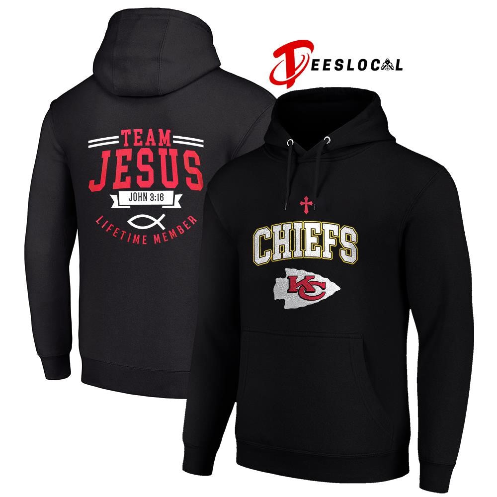 Kansas City Chiefs x team Jesus lifetime member John 3 16 logo shirt
