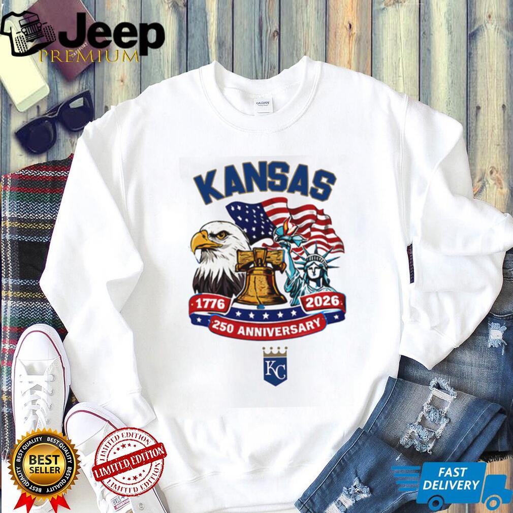 Kansas City Royals 250th Anniversary 1776 2026 Patriotic Baseball Jersey T Shirt
