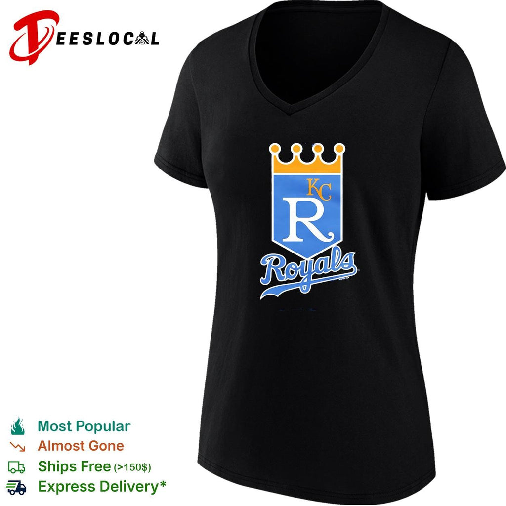 Kansas City Royals KC crown royal shield baseball logo vintage shirt