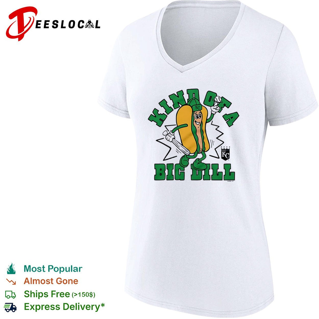 Kansas City Royals kind of a big dill hot dog KC shirt