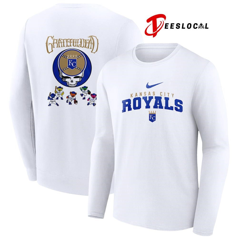 Kansas City Royals x Grateful Dead bear mascot shirt