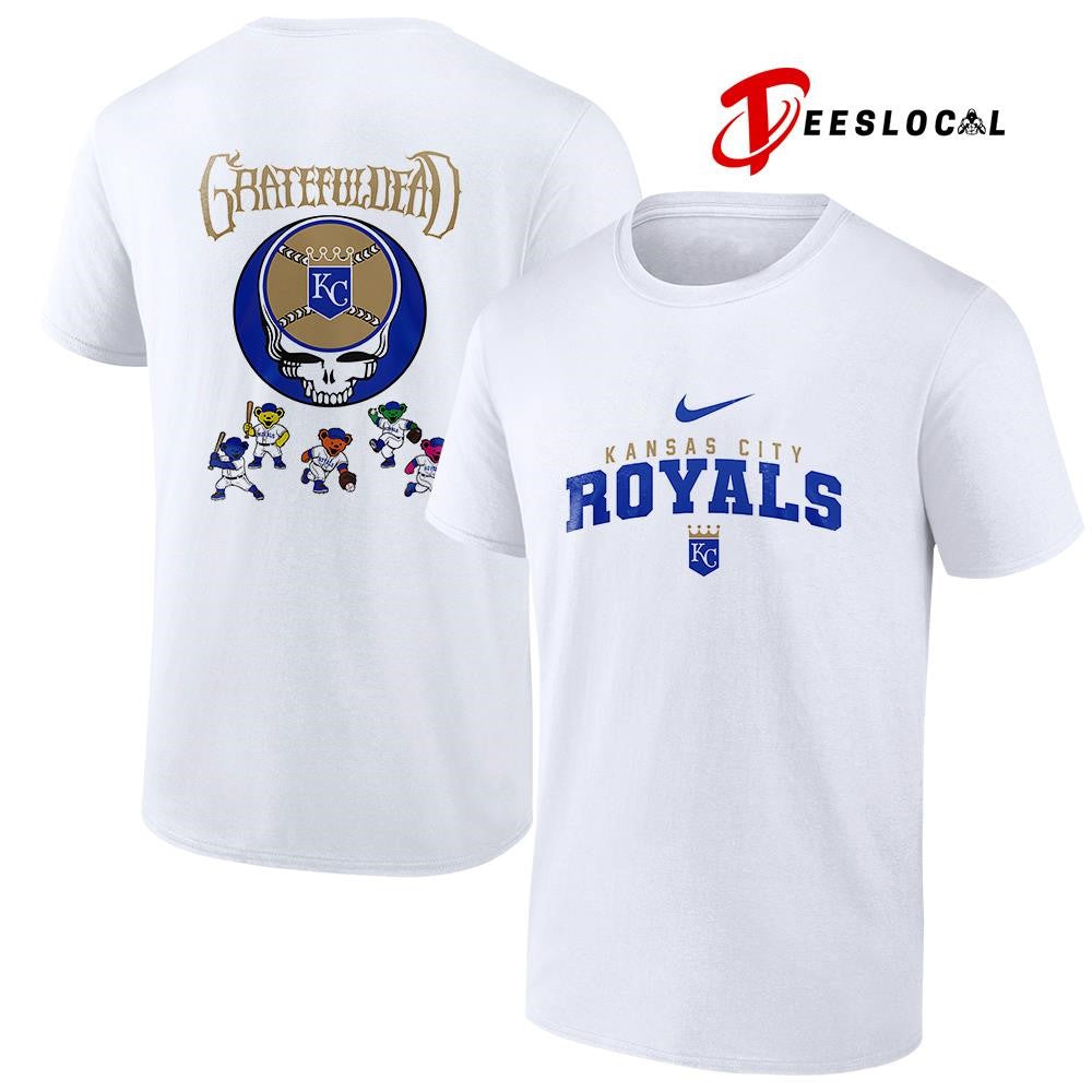 Kansas City Royals x Grateful Dead bear mascot shirt