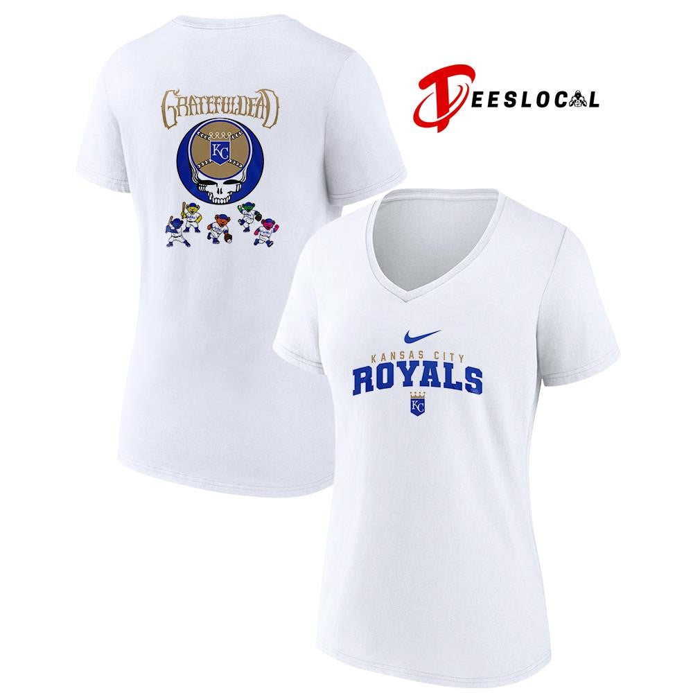 Kansas City Royals x Grateful Dead bear mascot shirt
