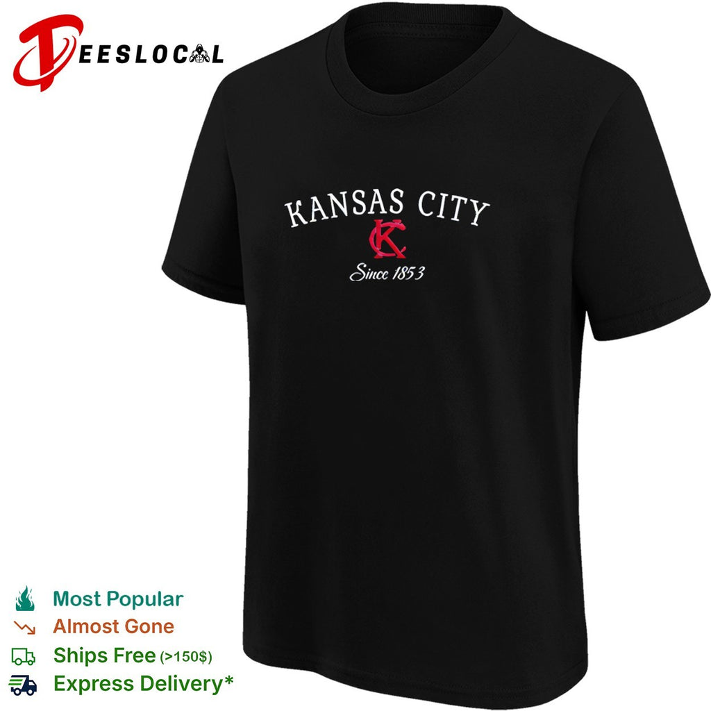 Kansas City interlocking letters since 1853 shirt