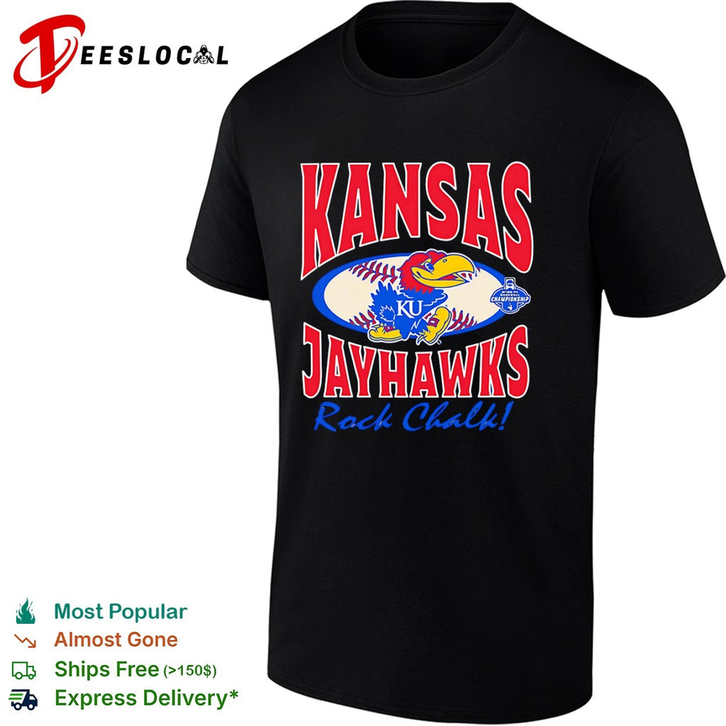 Kansas Jayhawks 2006 Baseball Championship Rock Chalk KU Jayhawk NCAA shirt