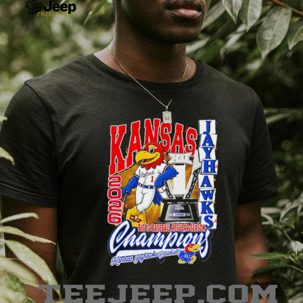 Kansas Jayhawks 2026 Big 12 Baseball Champions T Shirt