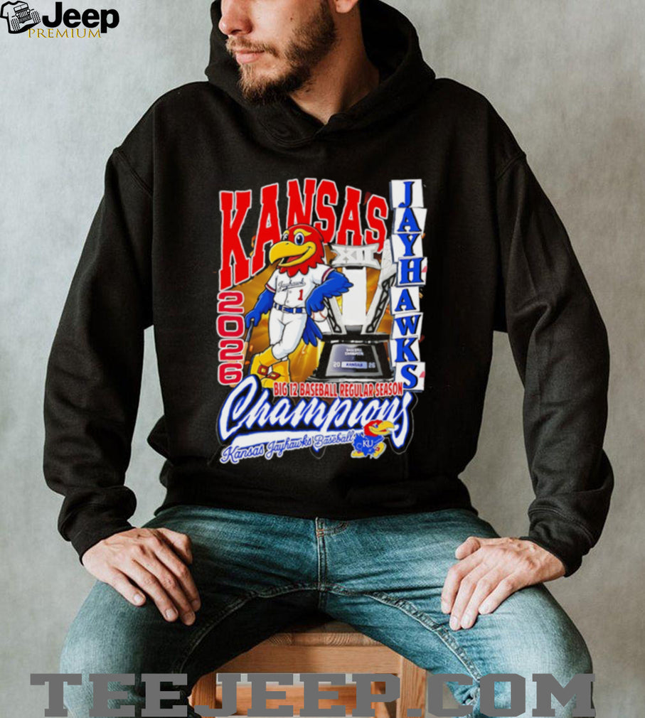 Kansas Jayhawks 2026 Big 12 Baseball Champions T Shirt