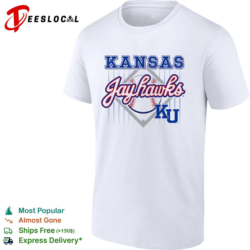 Kansas Jayhawks KU baseball logo team shirt