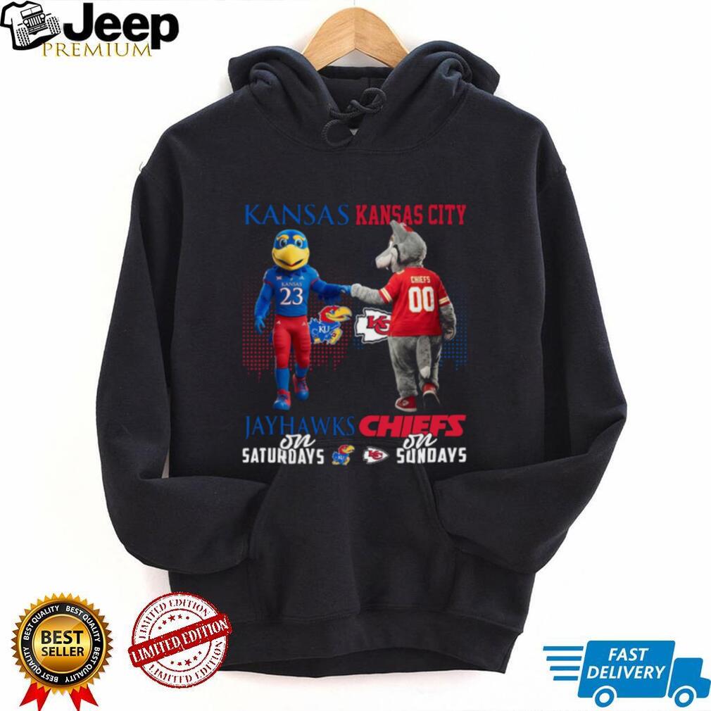 Kansas Jayhawks on Saturdays Kansas City Chiefs on Sundays T Shirt
