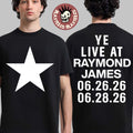 Kanye West Live At Raymond James Stadium Tampa Florida 2026 Concert Merch On June 26 And 28 2026 Star T-Shirt