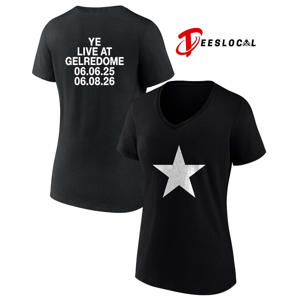 Kanye West live at Gelredome Netherlands star shirt