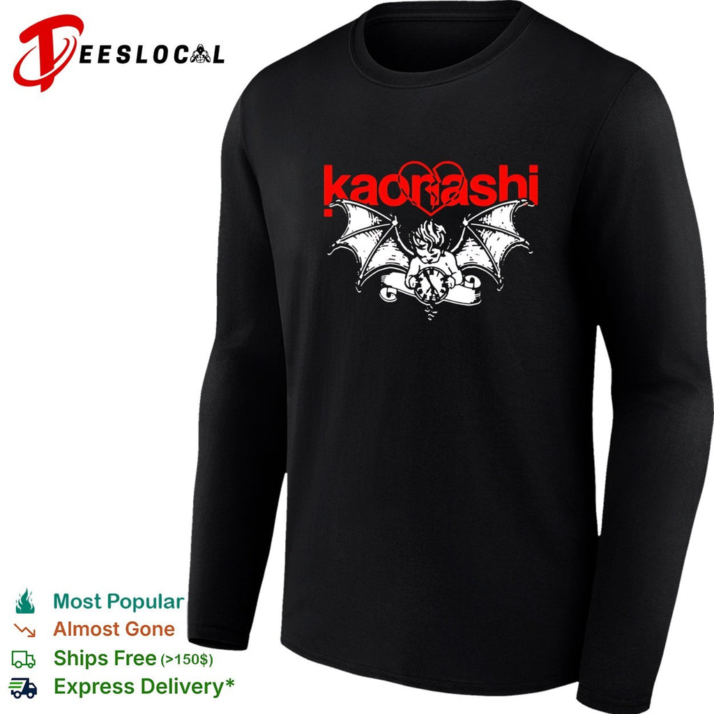 Kaorashi winged cherub with broken heart and clock shirt
