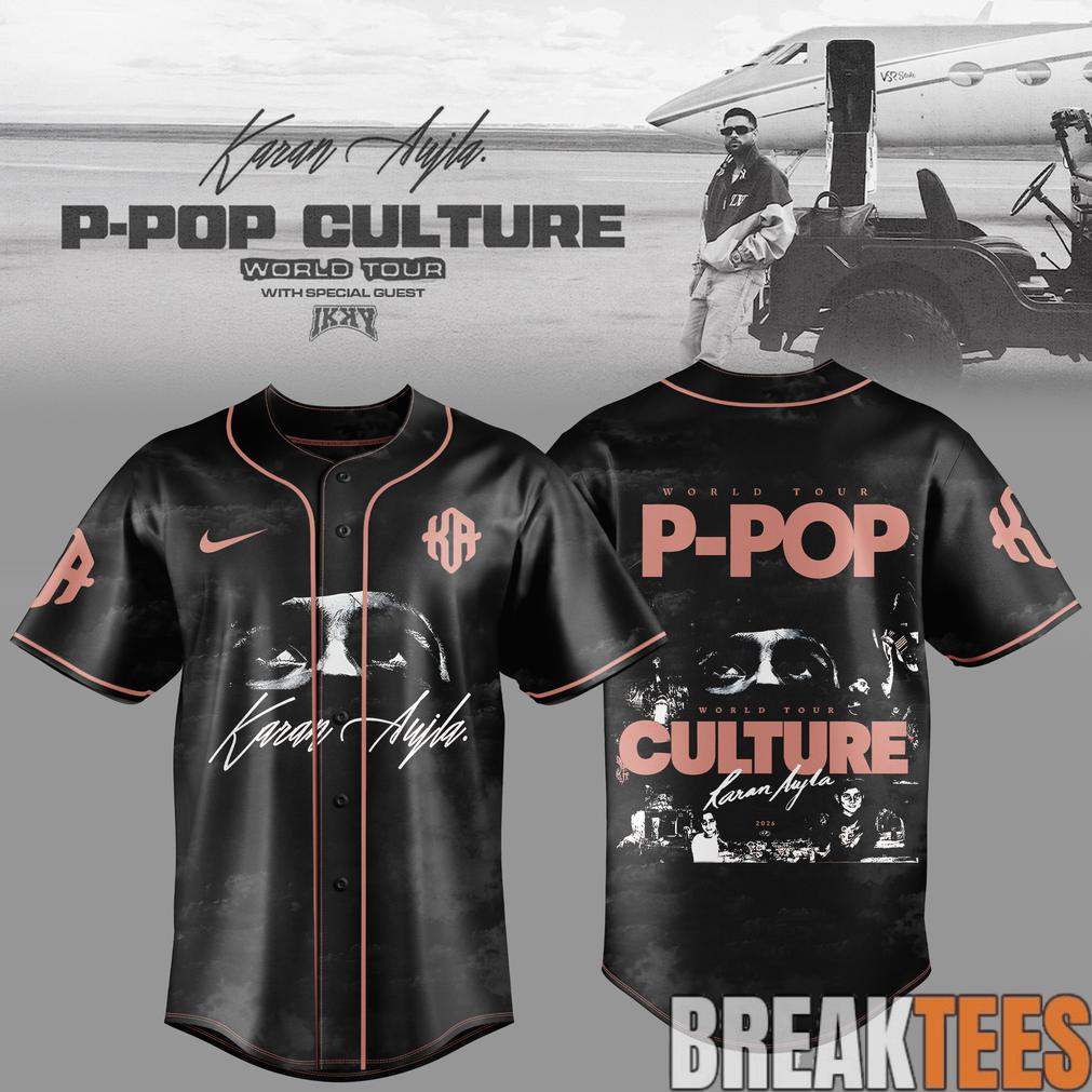 Karan Aujla P-Pop Culture World Tour Baseball Jersey