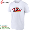 Karl Anthony wearing Towns KAT Raising Cane’s Chicken Fingers shirt