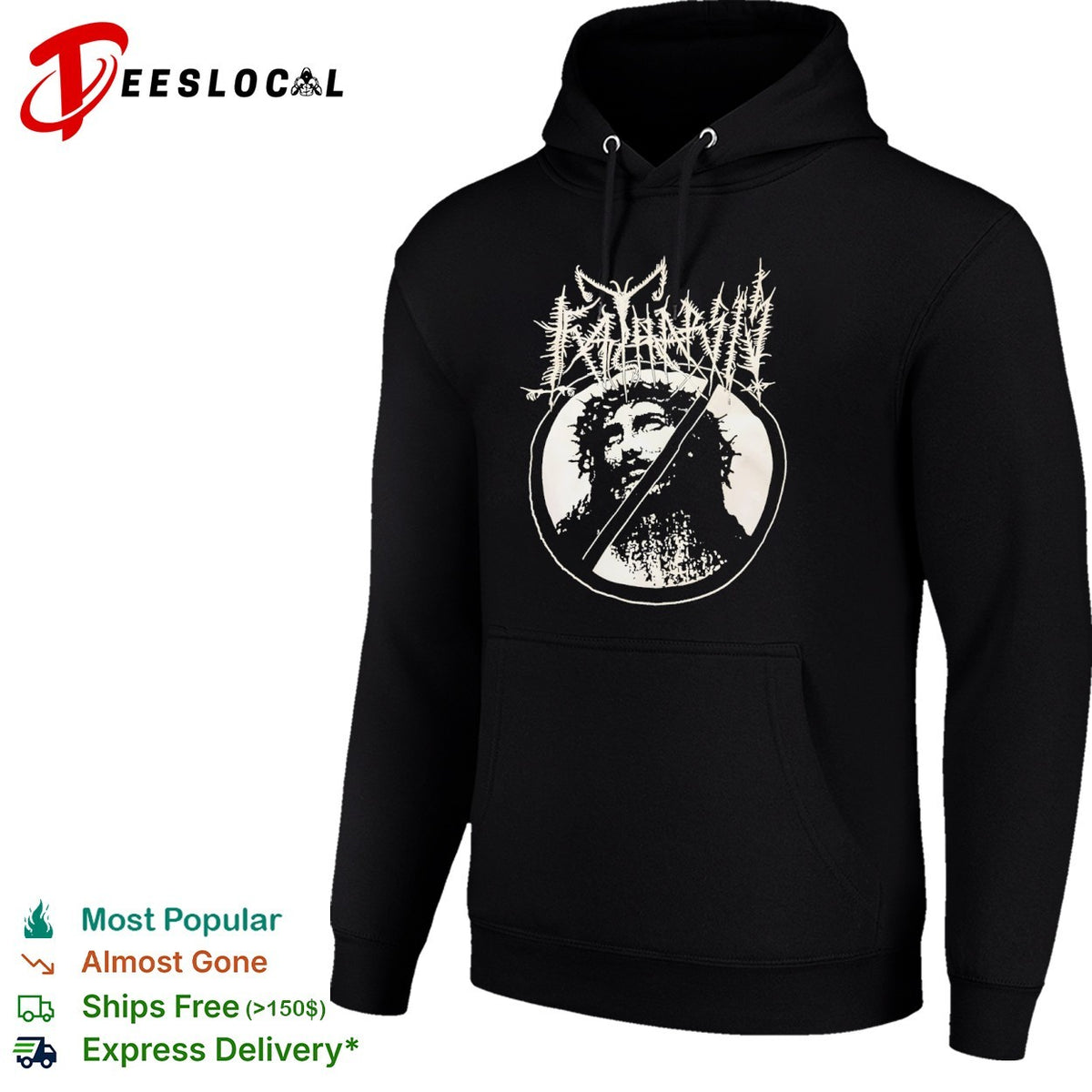 Katharsis Jesus Parody Music Metal Black Shirt