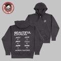 Katseye Beautiful Chaos Tour 2025 Merch Collection Charms Members Logo Zip Up Hoodie