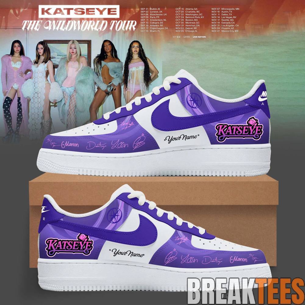 Katseye The Wildworld 2026 Tour Custom Air Force 1 Shoes