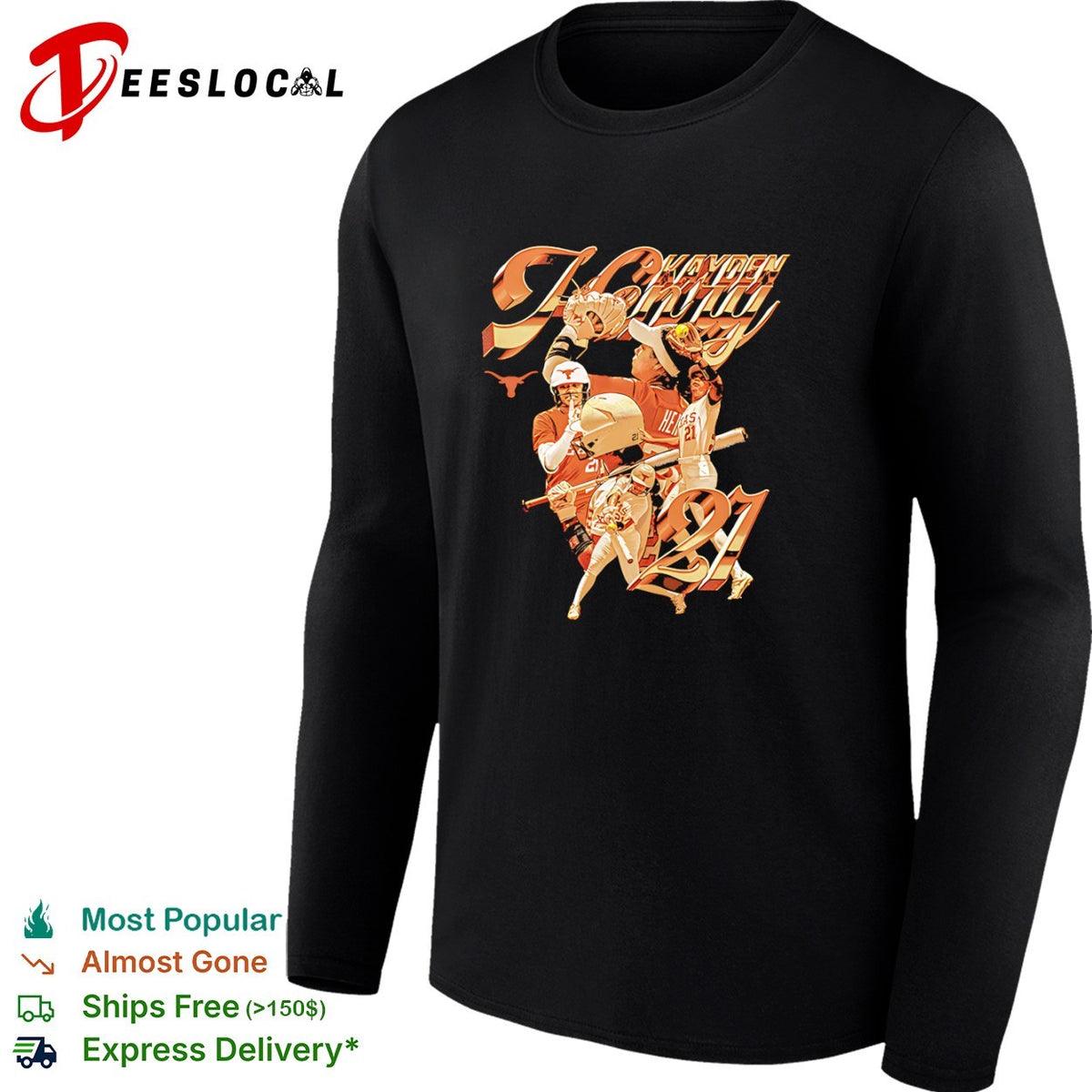 Kayden Henry Texas Longhorns NCAA Softball 21 shirt