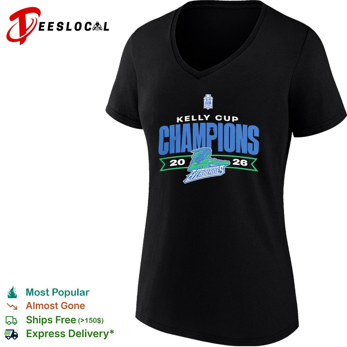 Kelly Cup Champions 20 26 Florida Everblades Hockey Tournament Winners shirt