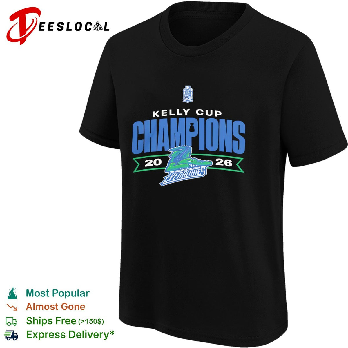 Kelly Cup Champions 20 26 Florida Everblades Hockey Tournament Winners shirt