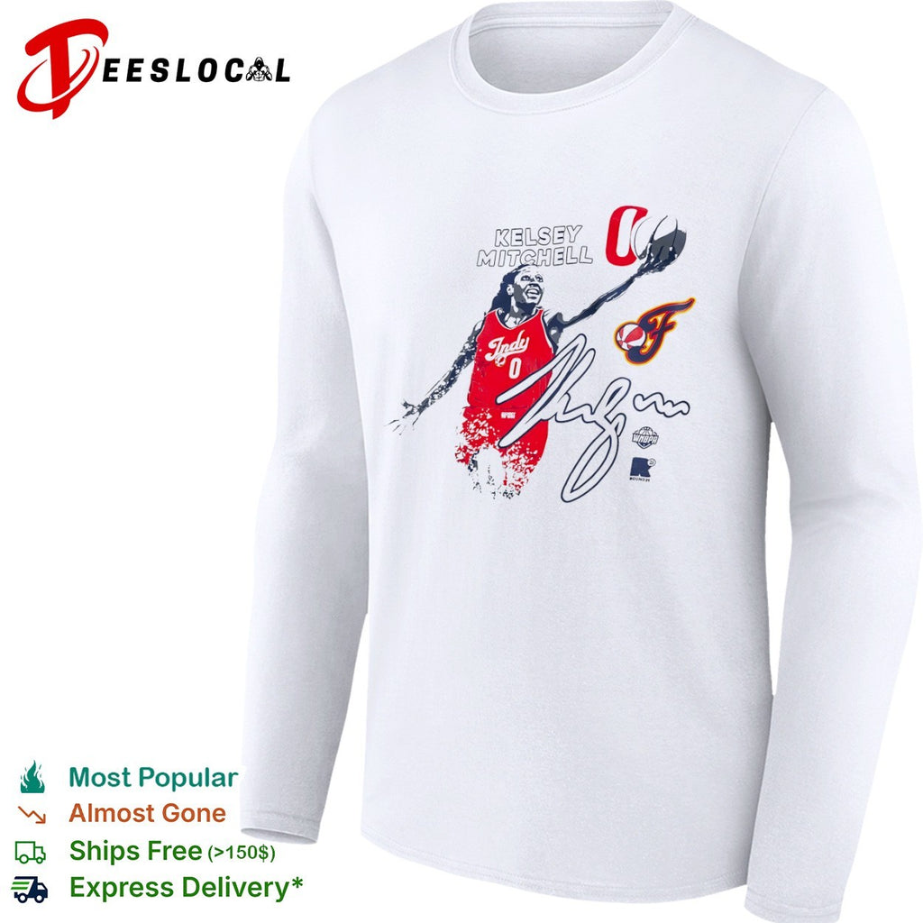 Kelsey Mitchell Indiana Fever WNBA Round21 Indy 0 Signature Basketball Fan shirt