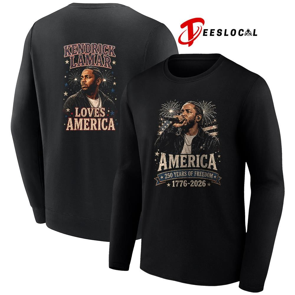 Kendrick Lamar America 250 years of freedom loves America shirt