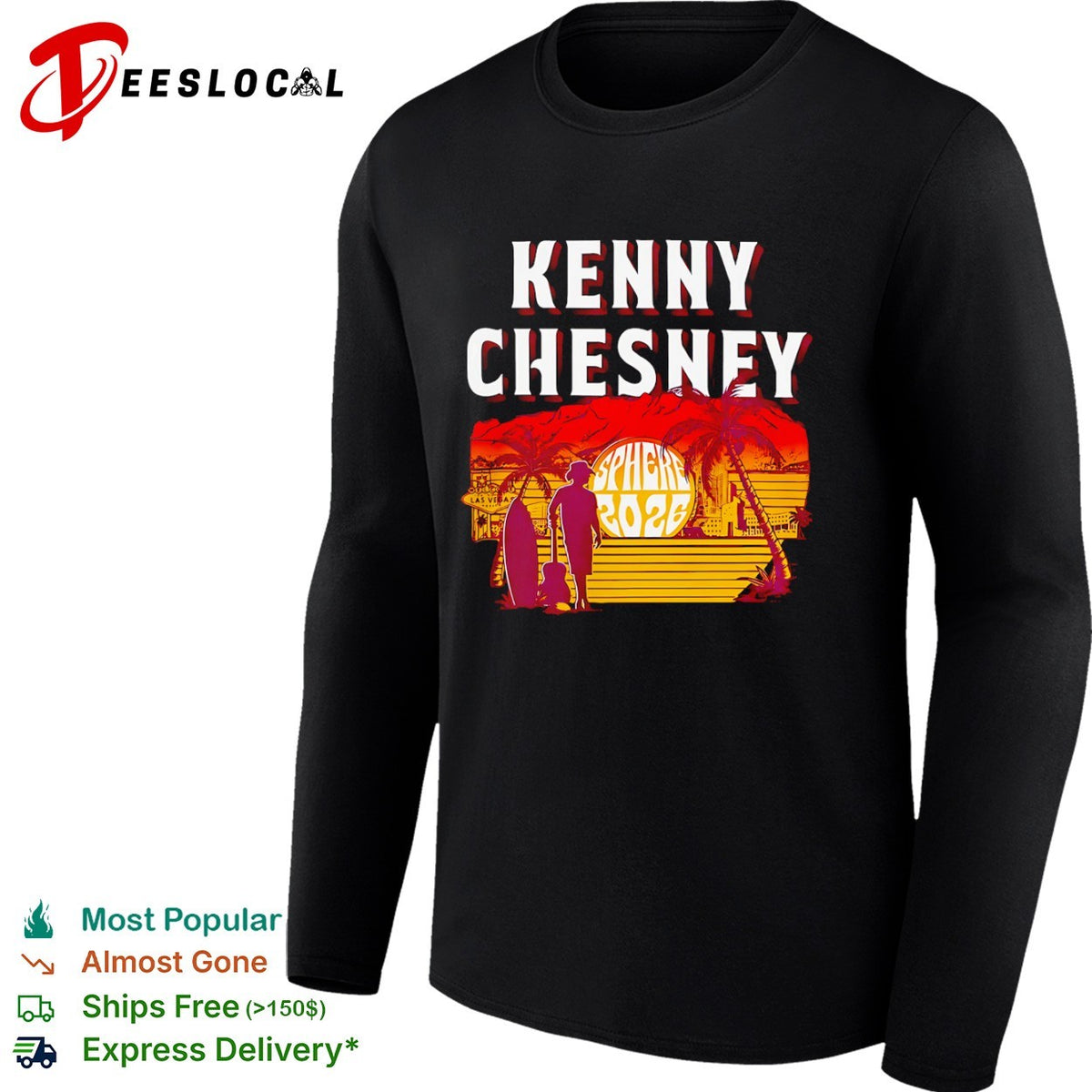 Kenny Chesney Sphere 2026 Las Vegas Nevada Sunset shirt