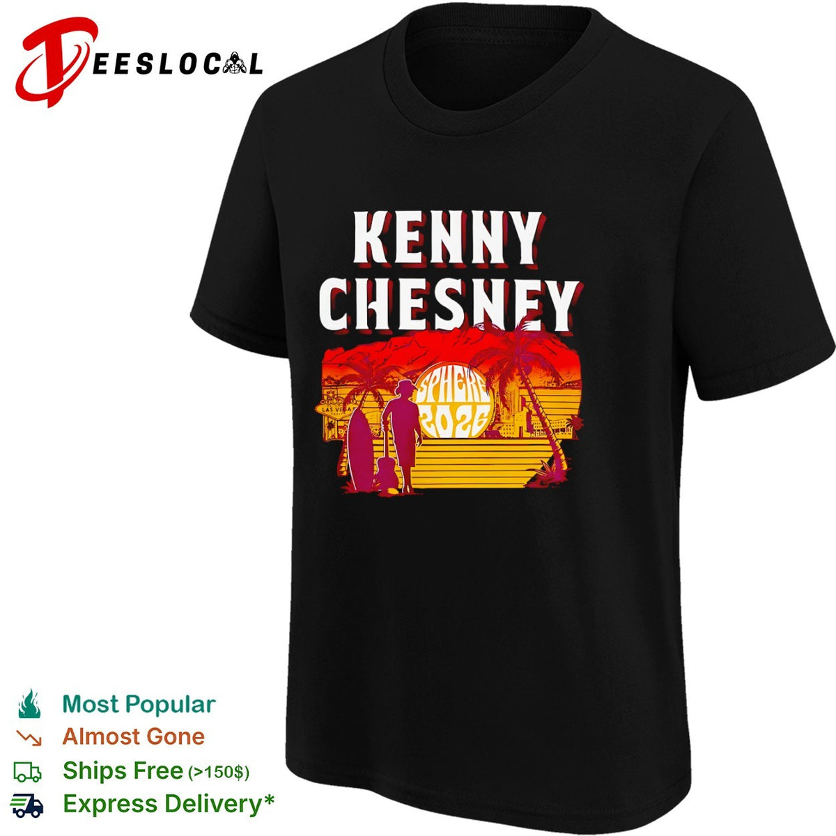 Kenny Chesney Sphere 2026 Las Vegas Nevada Sunset shirt
