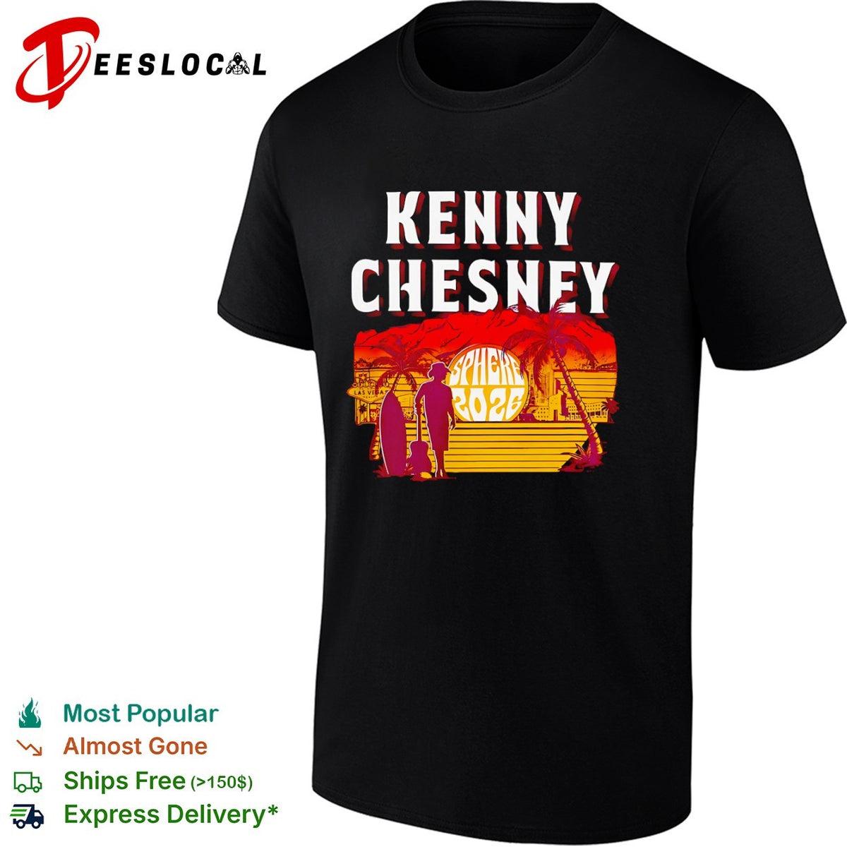 Kenny Chesney Sphere 2026 Las Vegas Nevada Sunset shirt
