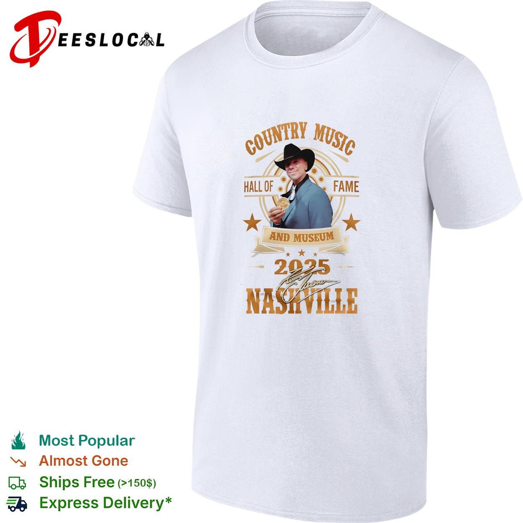 Kenny Chesney country music hall of fame and museum 2025 Nashville portrait shirt