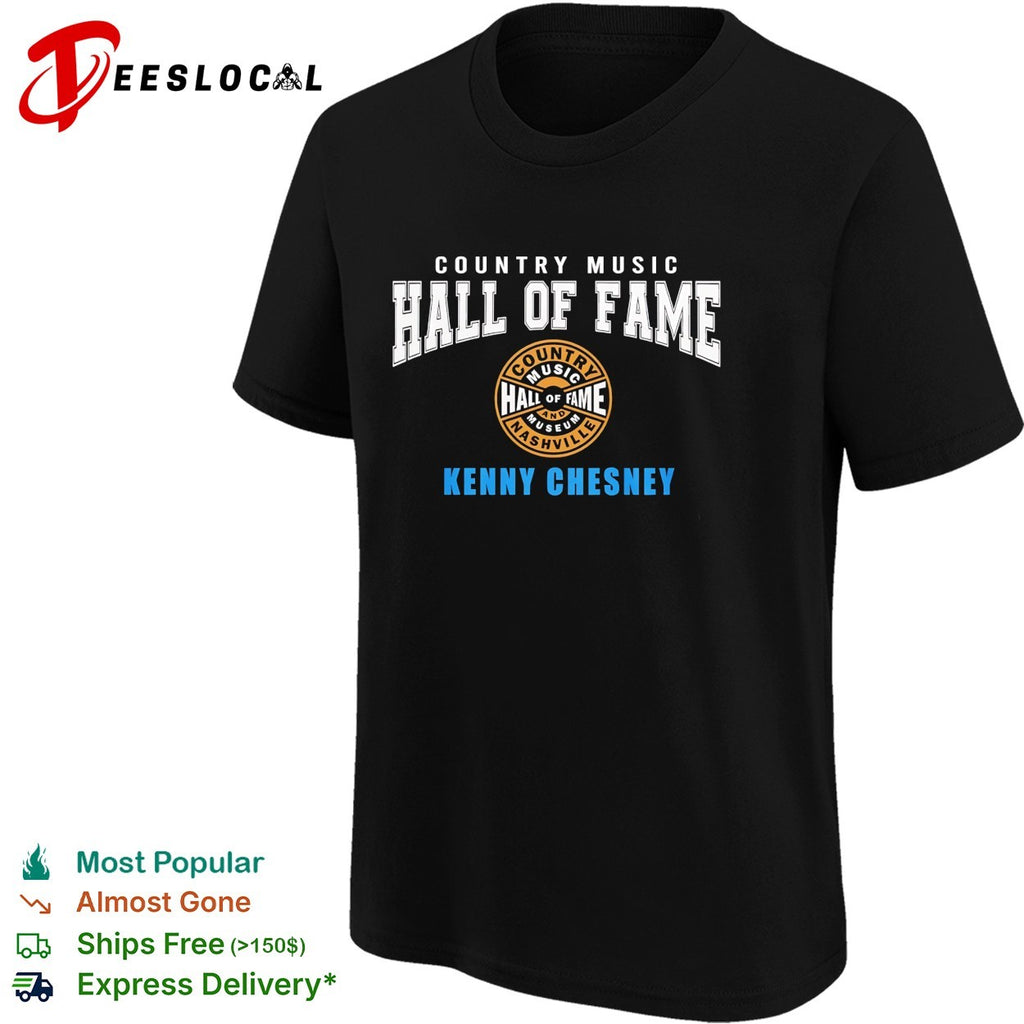 Kenny Chesney country music hall of fame badge shirt