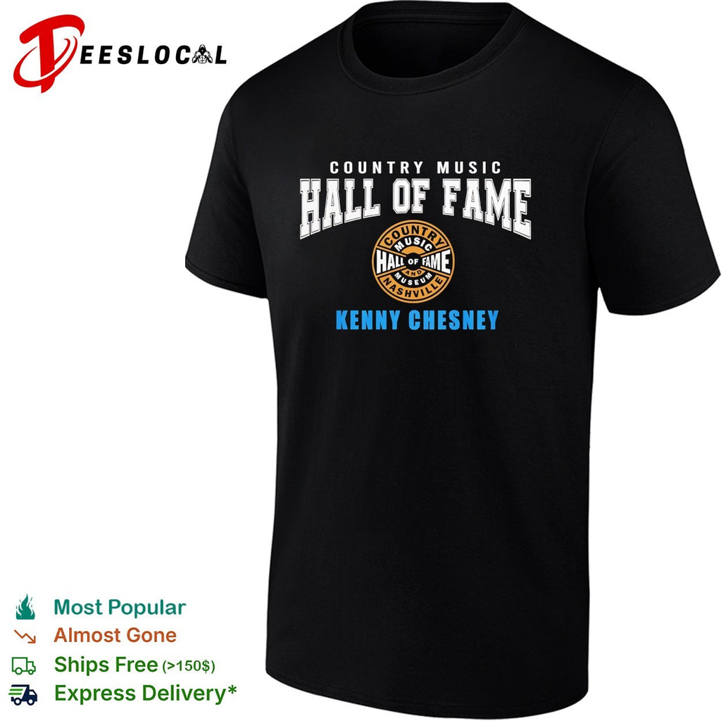 Kenny Chesney country music hall of fame badge shirt