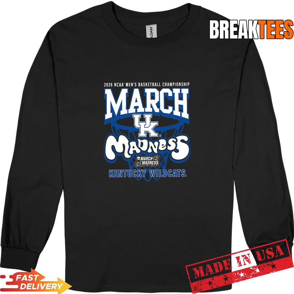 Kentucky Wildcats 2026 March Madness Basketball Champions Fan T-Shirt