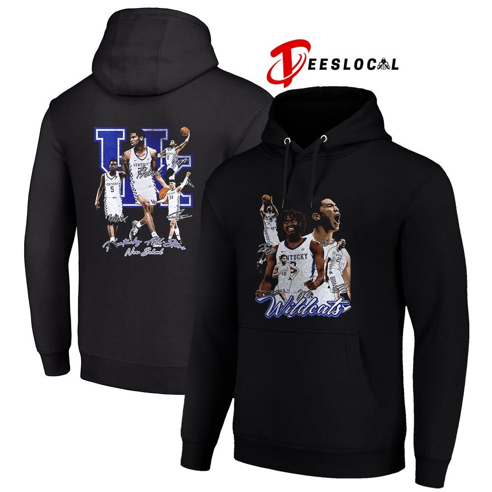 Kentucky Wildcats Kentucky all star new school graphic signatures shirt