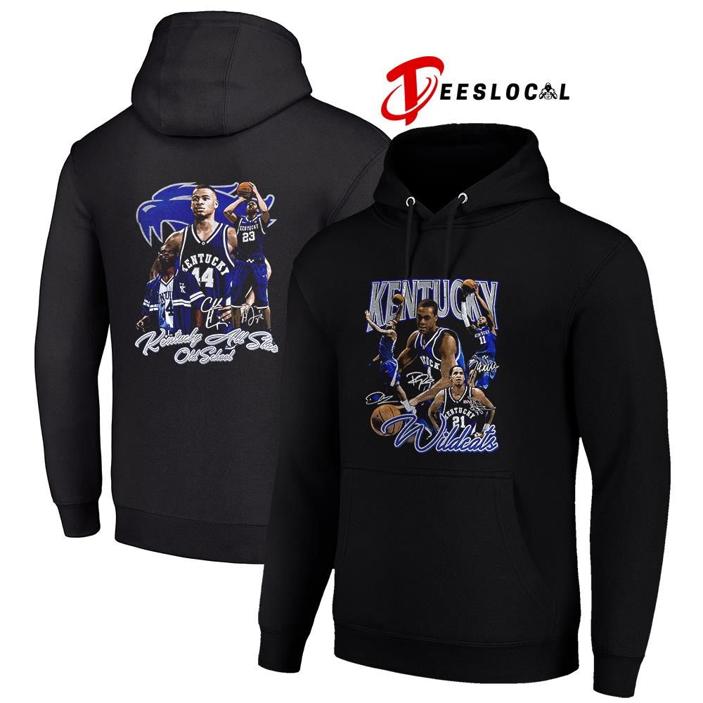 Kentucky Wildcats Kentucky all star old school graphic signatures shirt