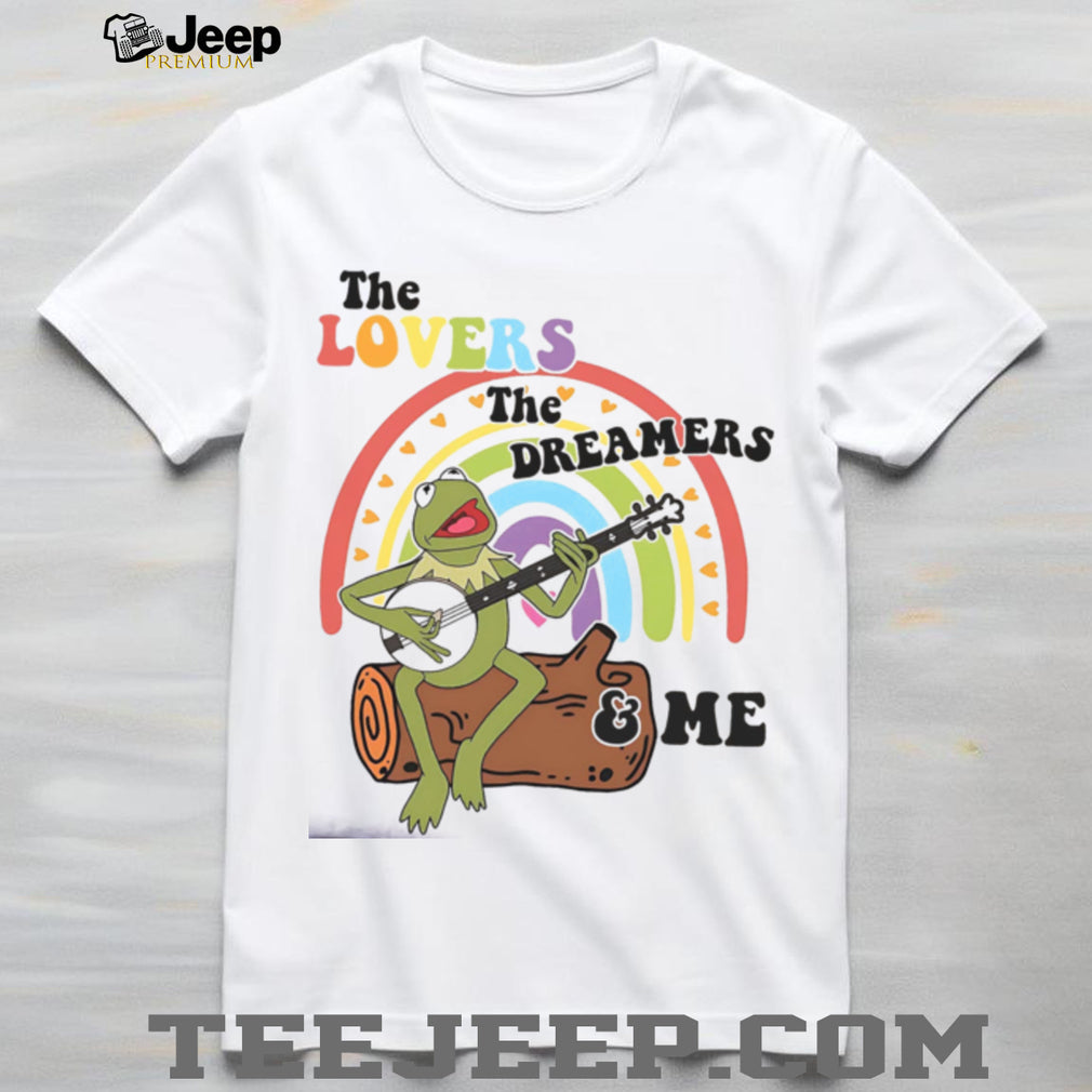 Kermit the Frog Rainbow Connection Lovers Dreamers Quote T Shirt